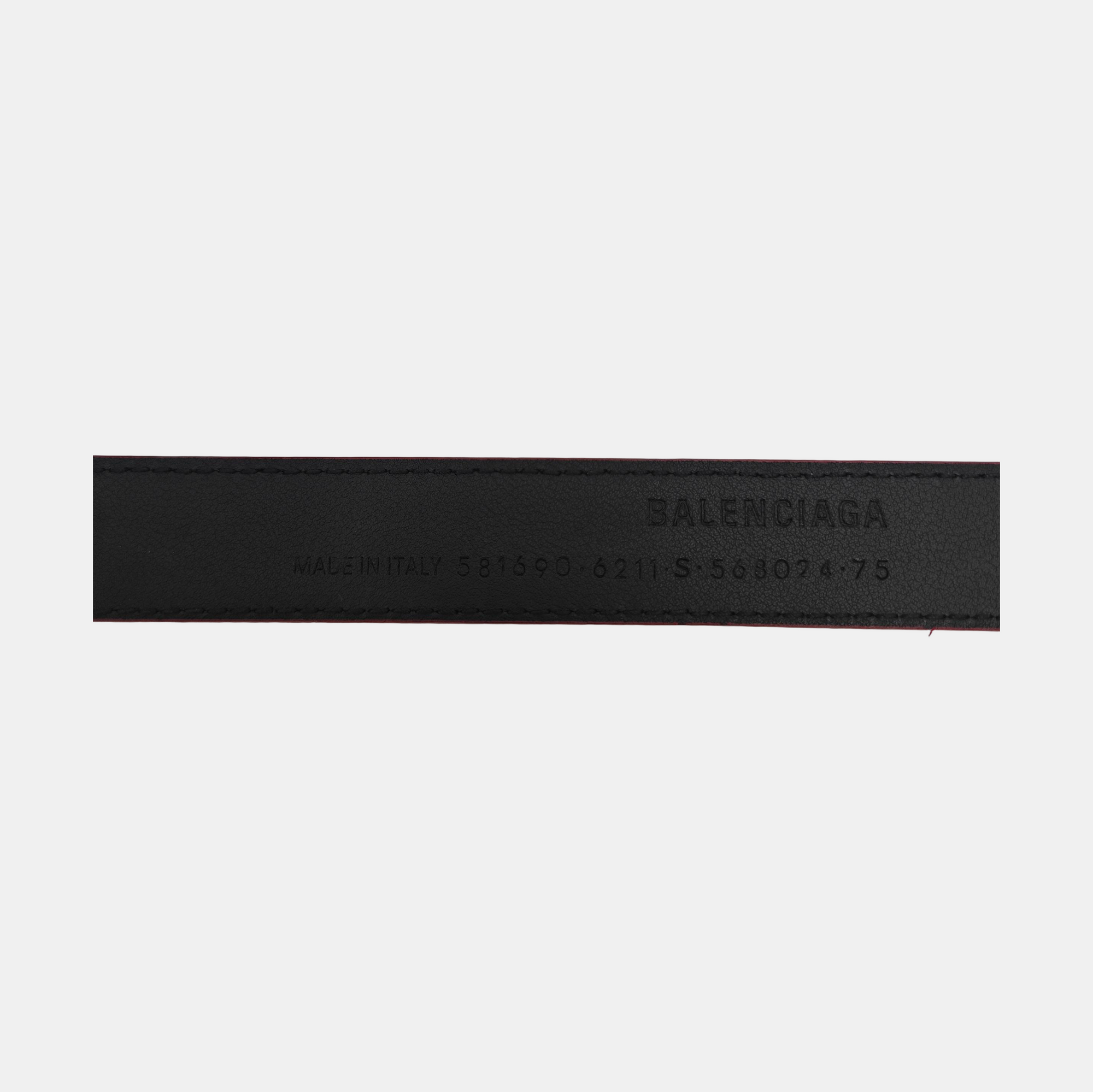 Leather Belt Red