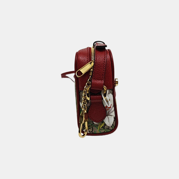 Ophidia Mini Monogram Coated Canvas Beige