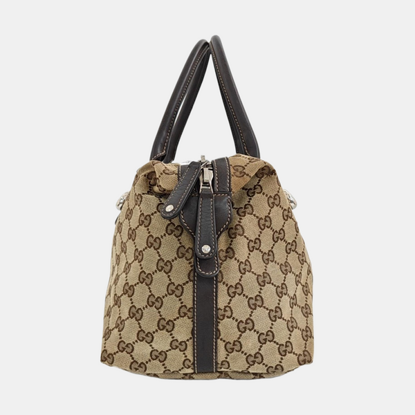 Monogram Canvas Top Handle Bag Beige