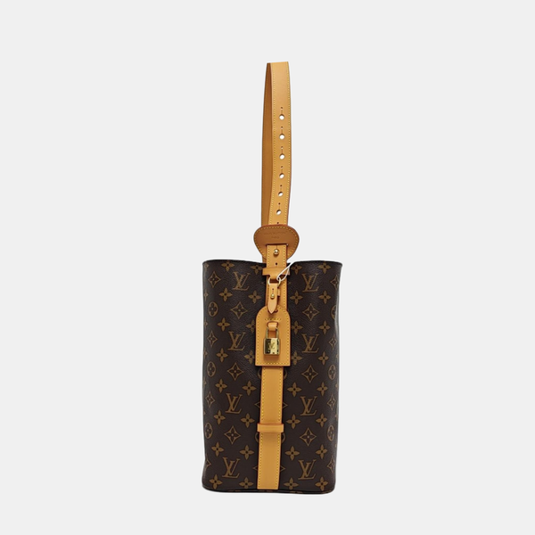 ALL IN GM Monogram Coated Canvas Brown