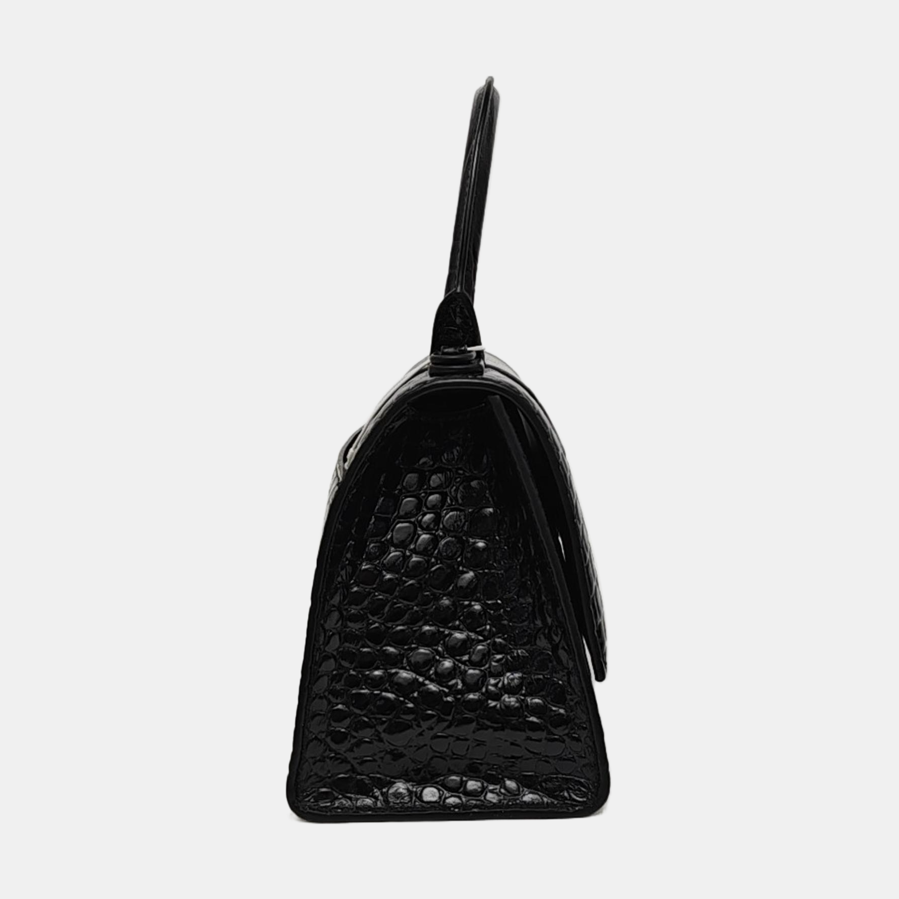 Hourglass S Calfskin Black