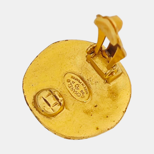 Metal Gold Clip On Earrings