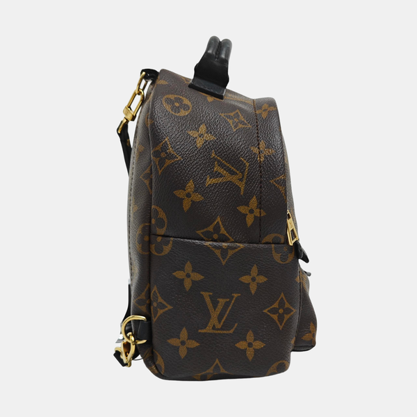 PALM SPRINGS Mini Monogram Coated Canvas Brown