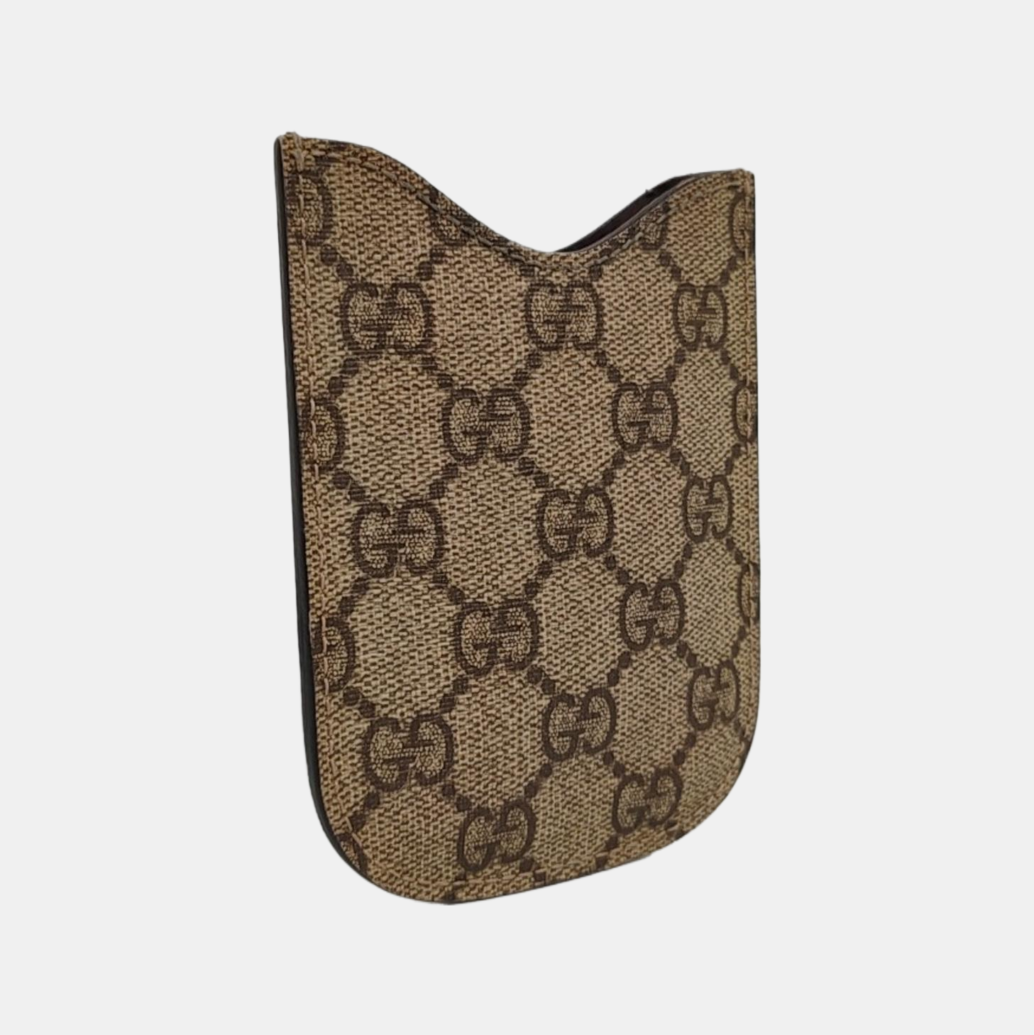 Monogram Coated Canvas Card Holder Beige