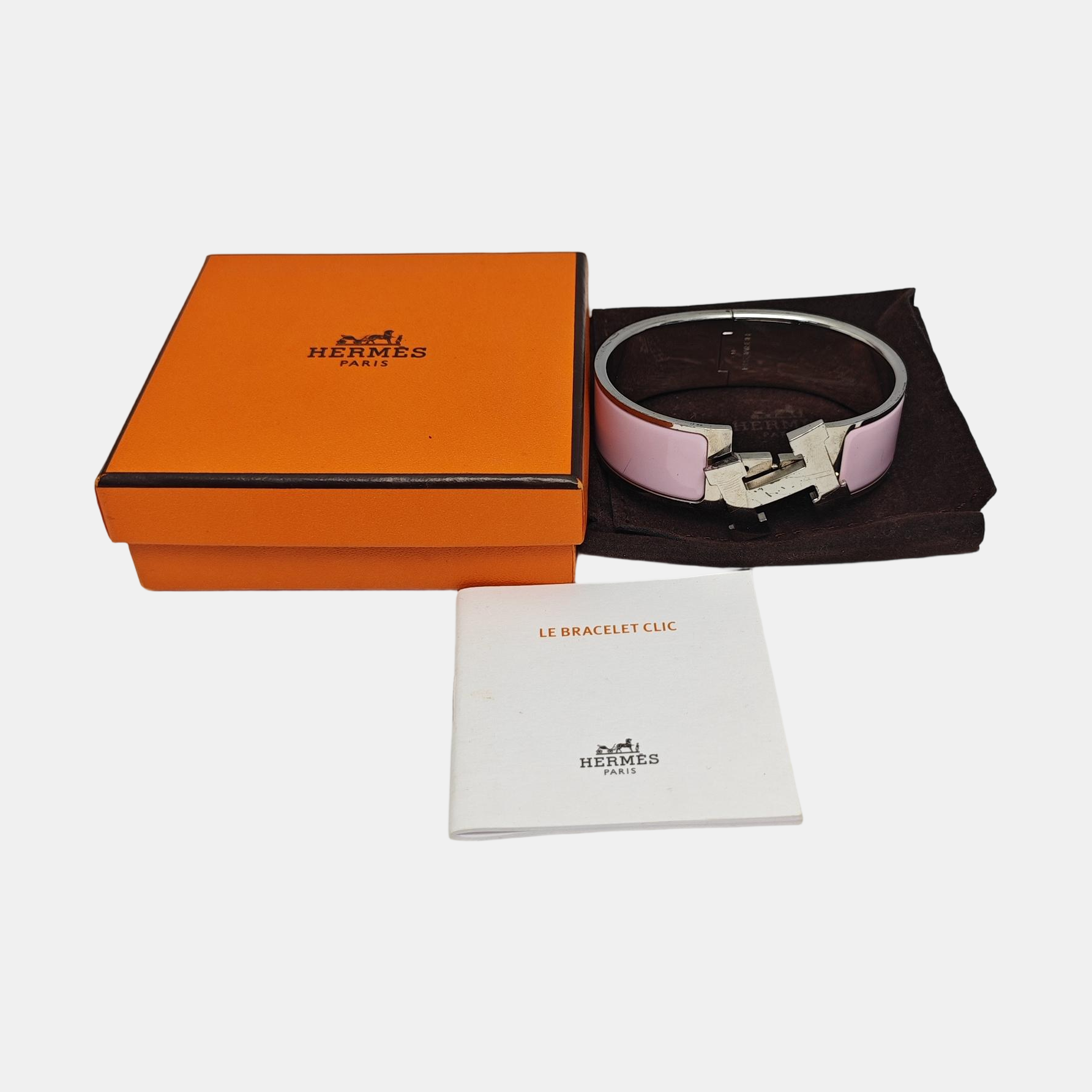 Clic Clac H Metal Silver Bangle