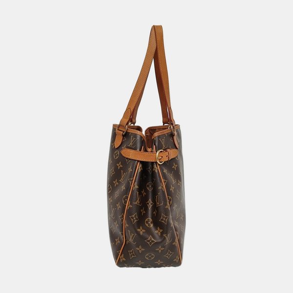 BATIGNOLLES MM Monogram Coated Canvas Brown