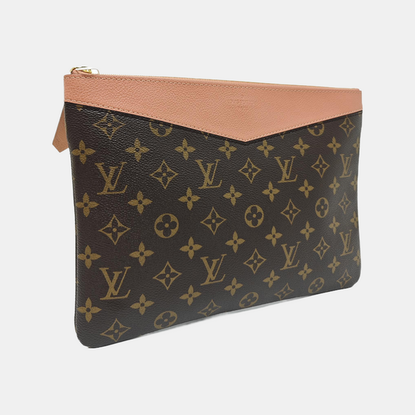 DAILY Monogram Coated Canvas Brown