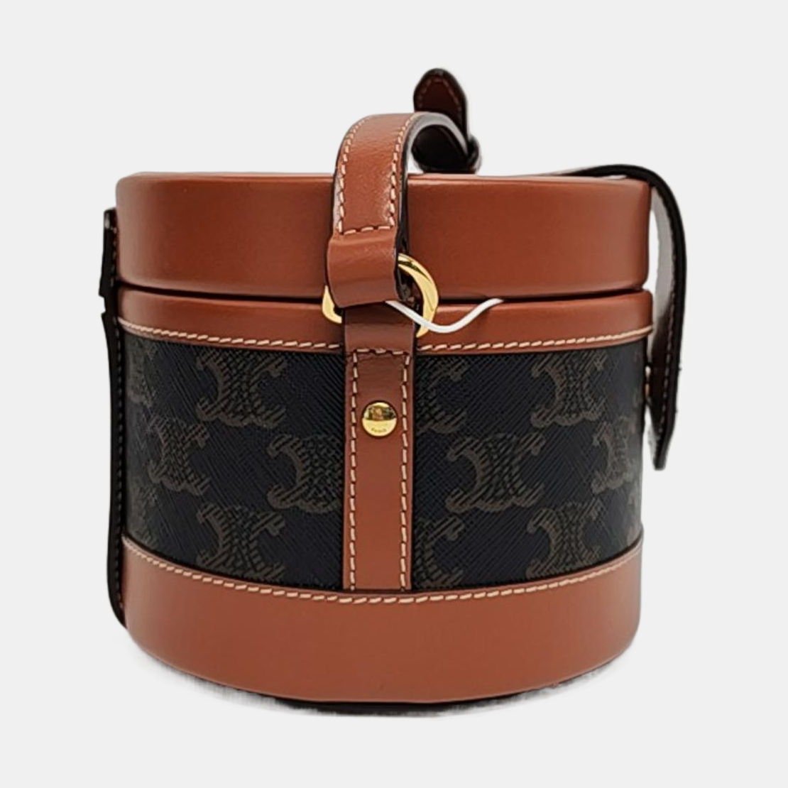 Authenticated pre-owned  TRIOMPHE Small Coated Canvas Brown - Shoulder Bag at Looply