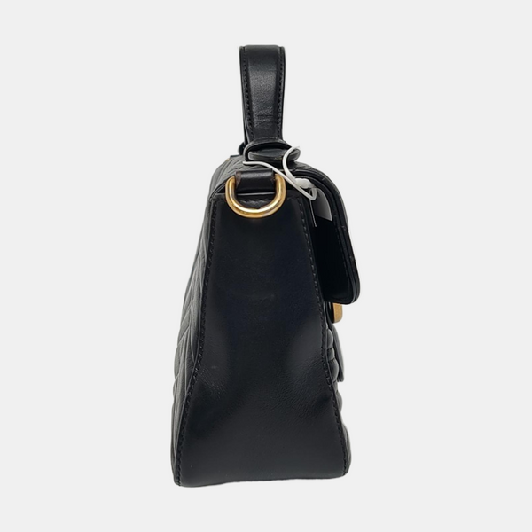 GG Marmont Mini Quilted Calfskin Black