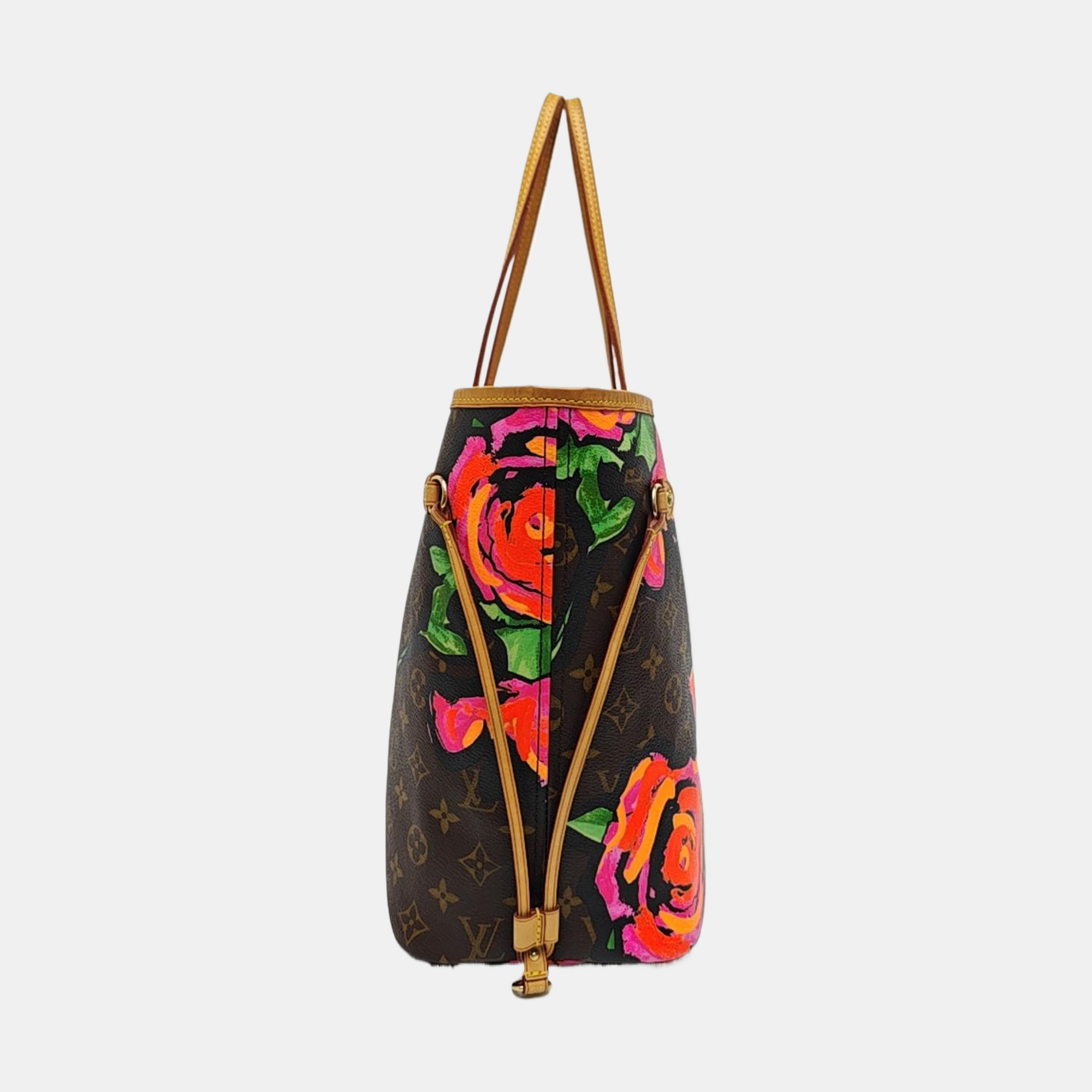 NEVERFULL MM Monogram Coated Canvas Brown