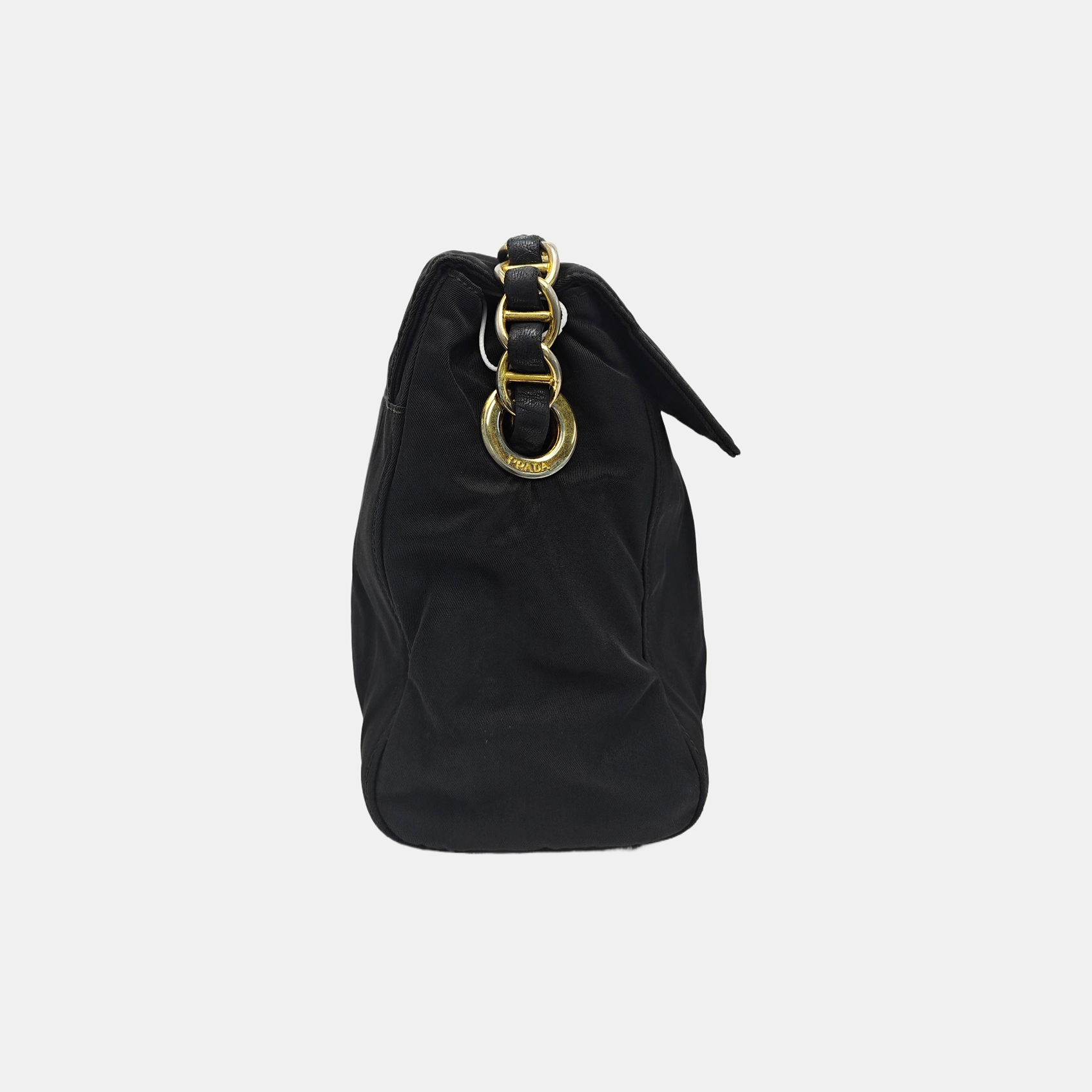 Nylon Shoulder Bag Black