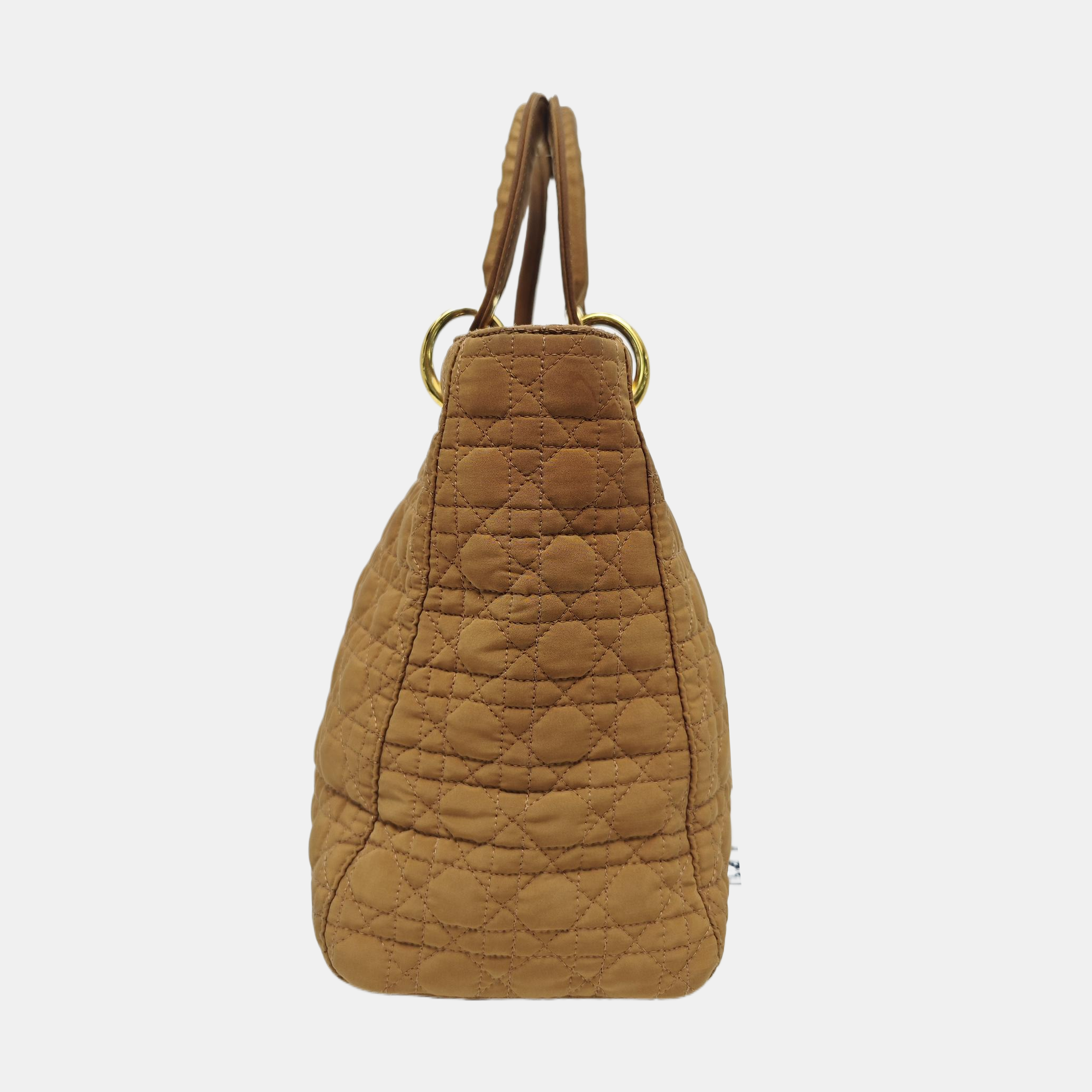 Lady Dior Medium Cannage Fabric Brown