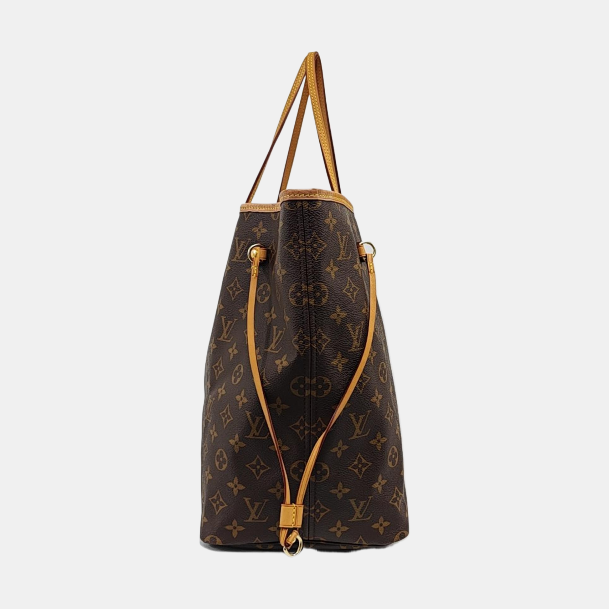NEVERFULL GM Monogram Coated Canvas Brown