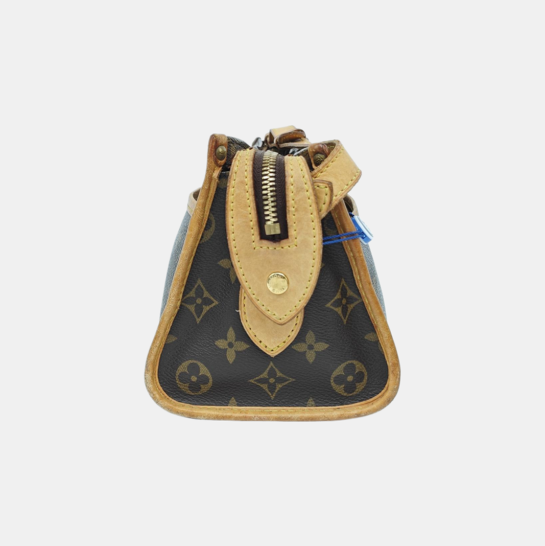 POPINCOURT Monogram Coated Canvas Brown