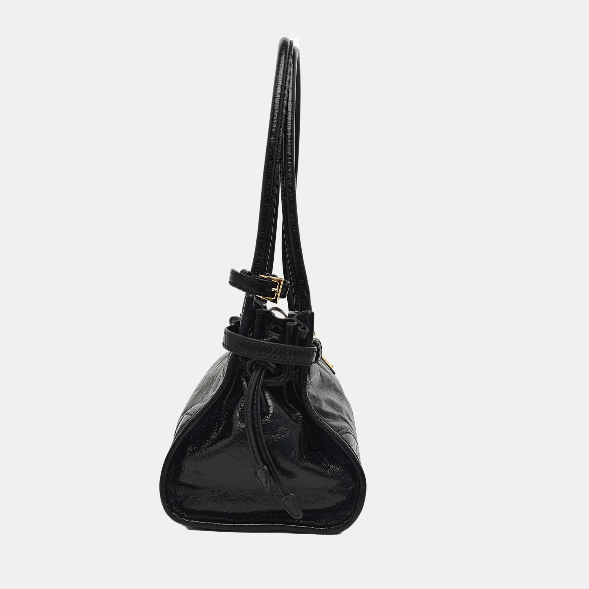 Bonnie Medium Patent Leather Black
