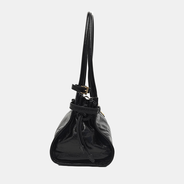 Bonnie Medium Patent Leather Black
