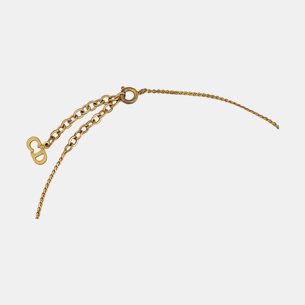 Petit CD Metal Gold Necklace