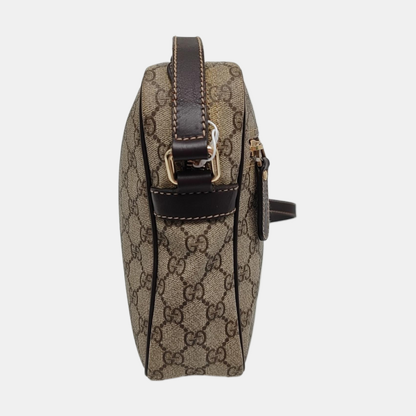 Monogram Coated Canvas Shoulder Bag Brown