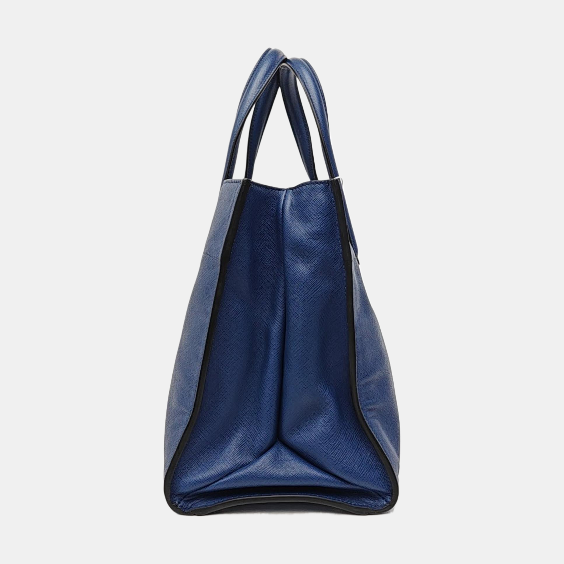 Calfskin Tote Bag Medium Blue