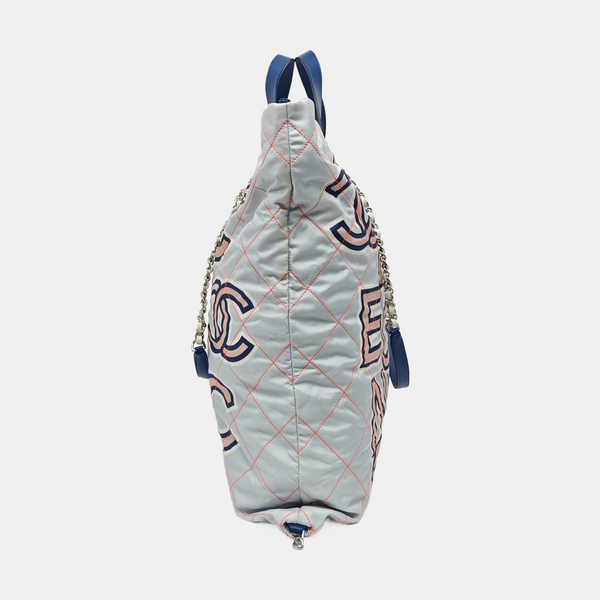 Fabric Shoulder Bag White