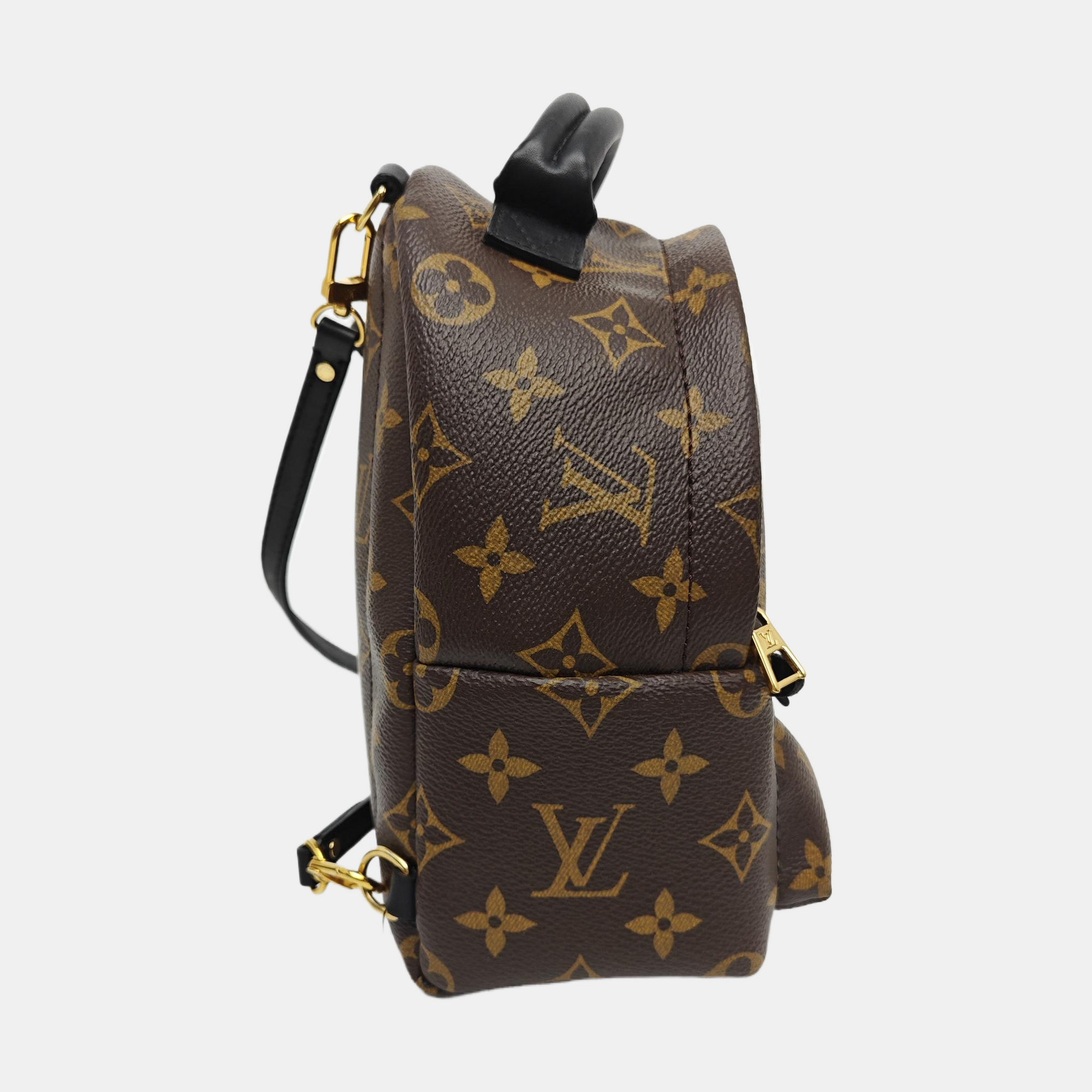 PALM SPRINGS Mini Monogram Coated Canvas Brown
