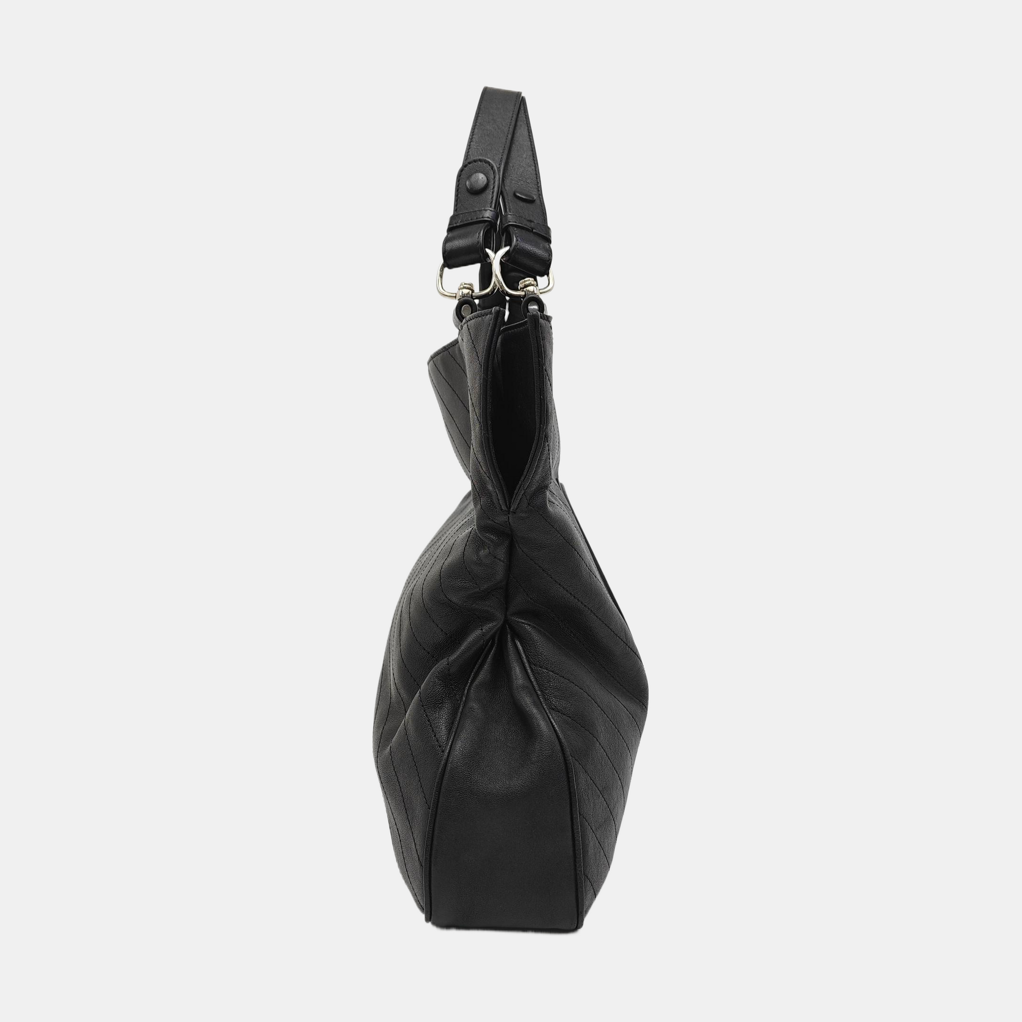 Blondie Medium Quilted Calfskin Black