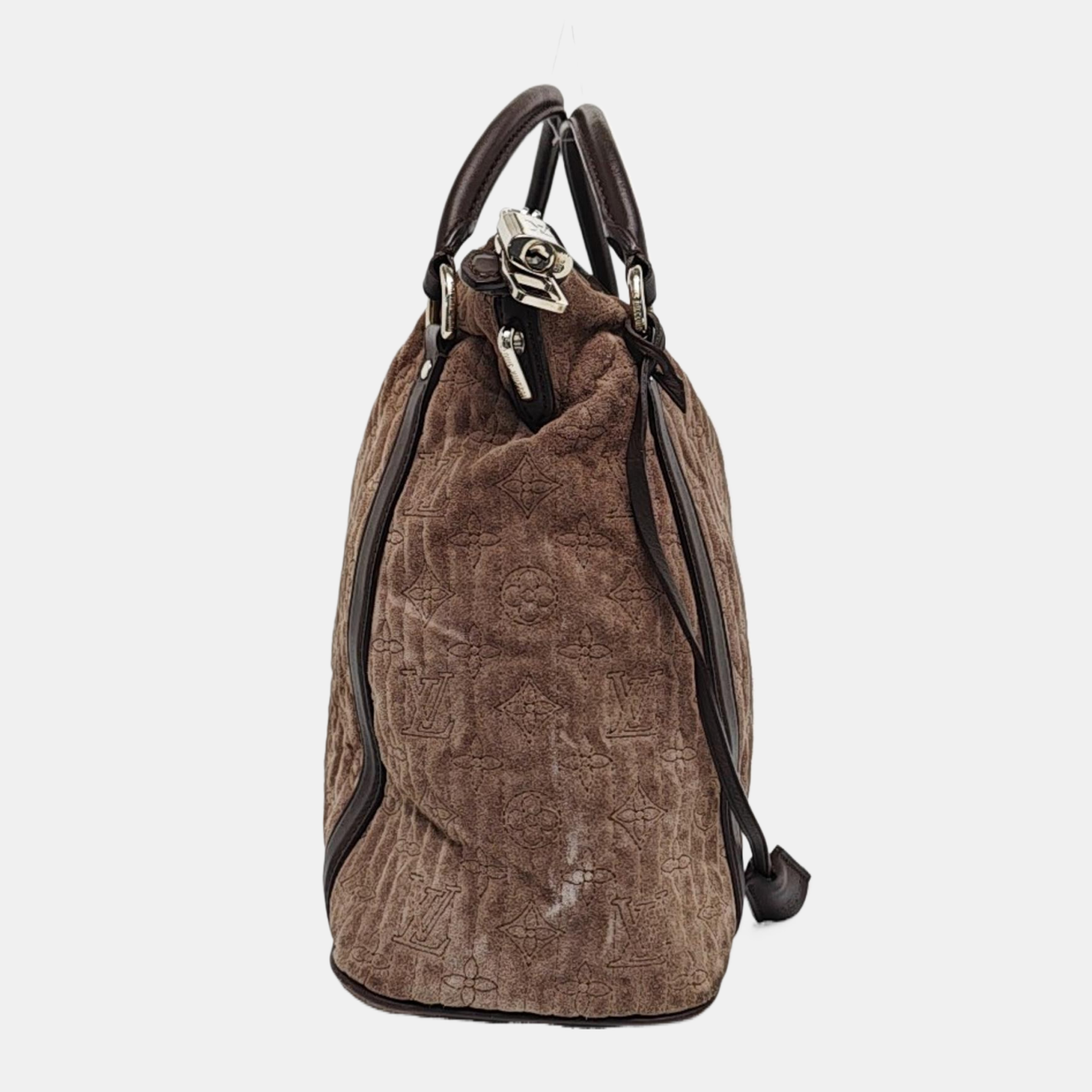ANTHEIA IXIA Quilted Suede Gray