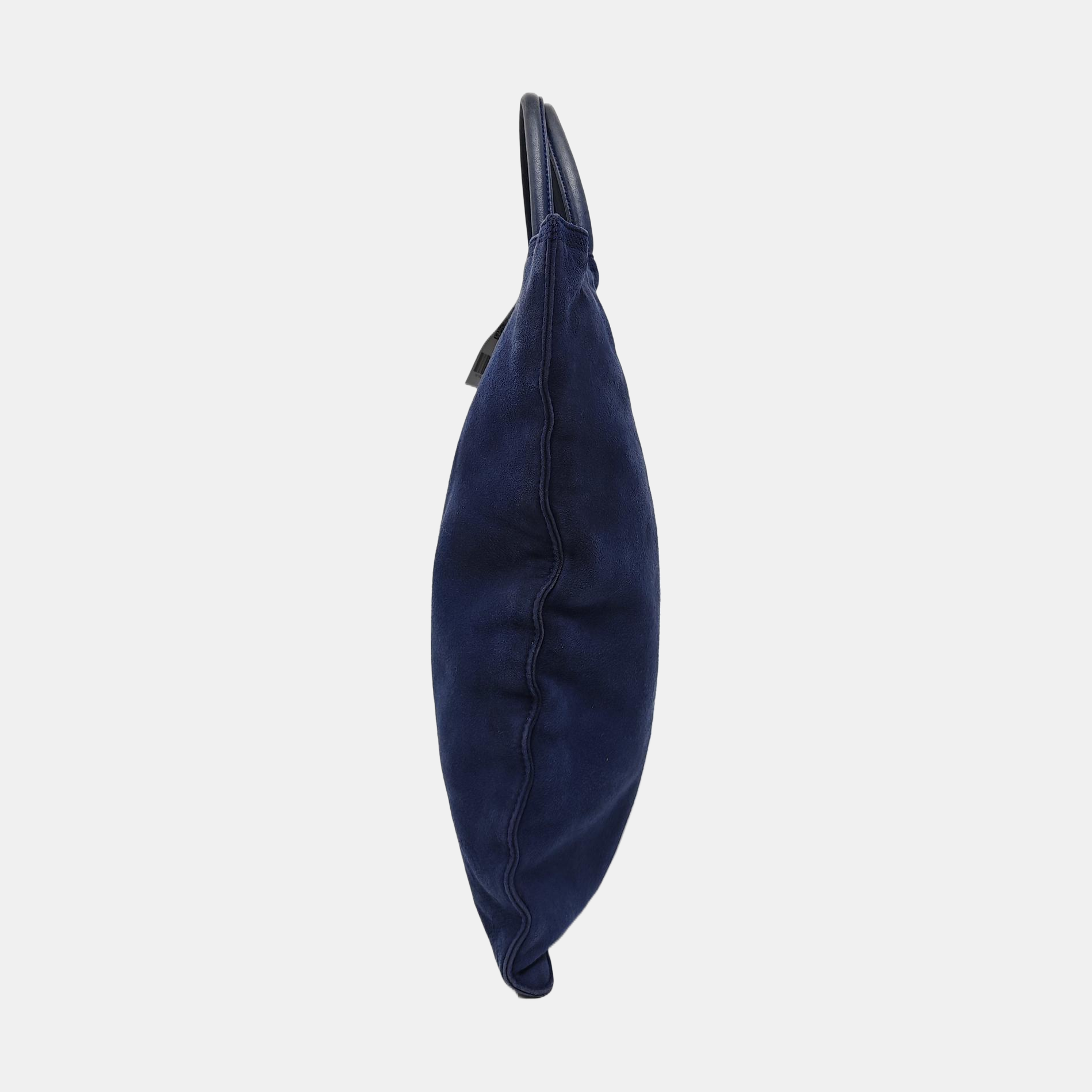 Suede Tote Bag Blue