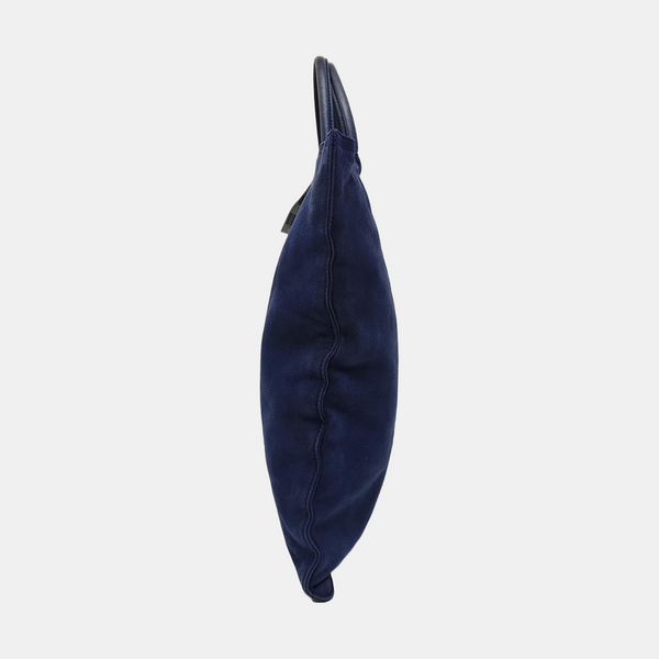Suede Tote Bag Blue