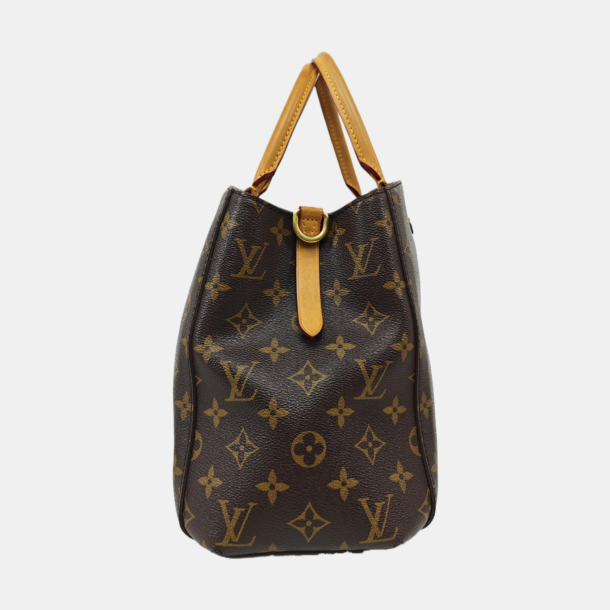 MONTAIGNE Monogram Coated Canvas Brown