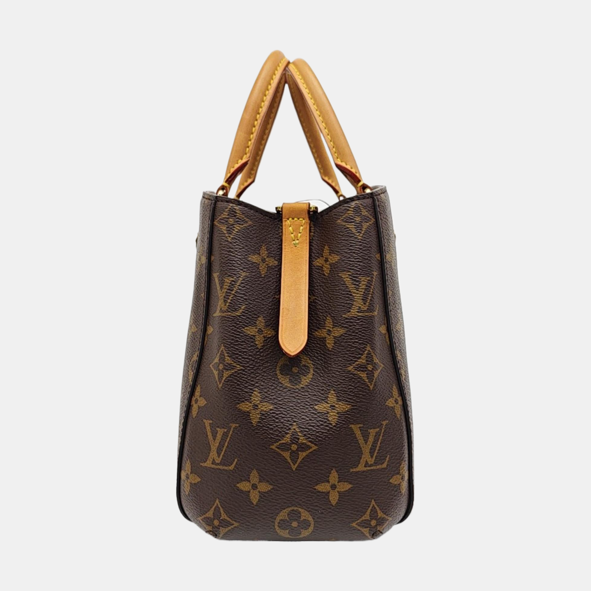 MONTAIGNE Monogram Coated Canvas Brown