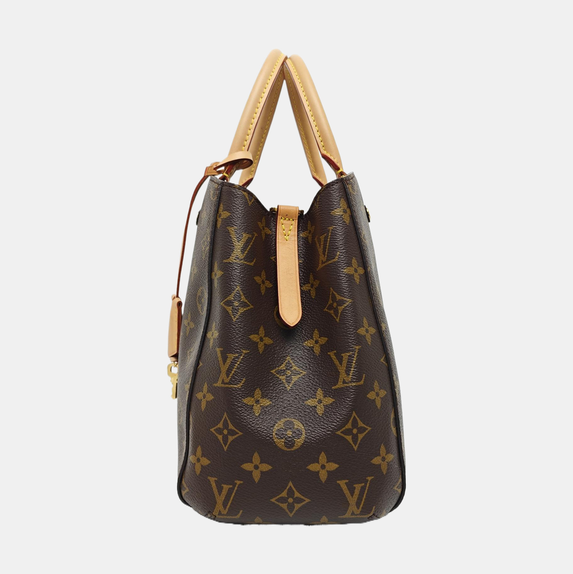 MONTAIGNE Monogram Coated Canvas Brown