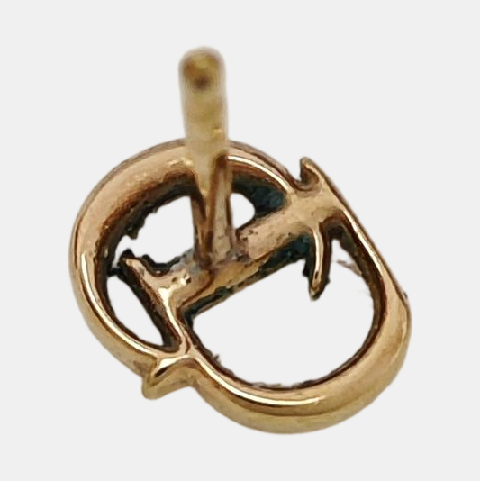 Metal Gold Stud Earrings