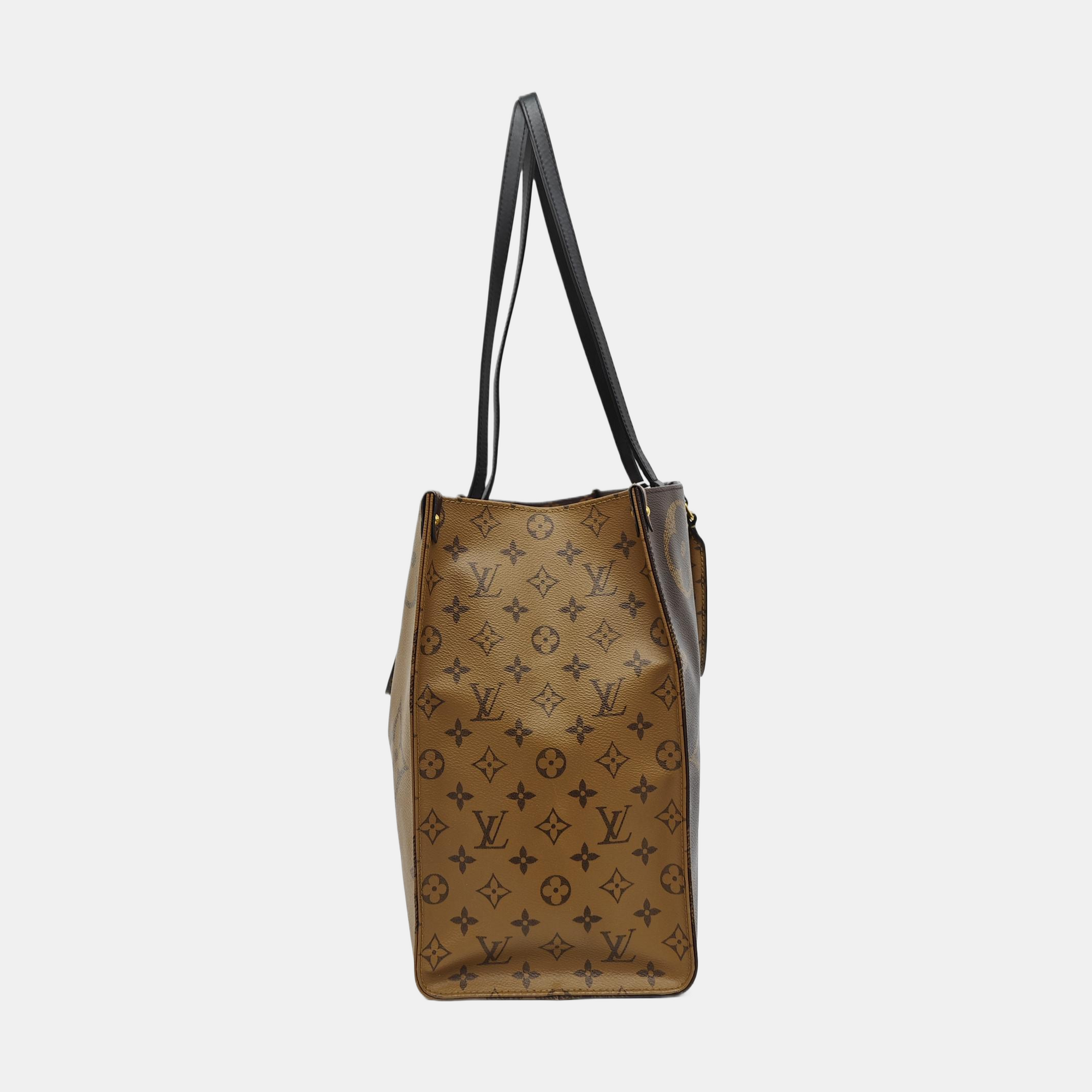 ONTHEGO GM Monogram Coated Canvas Brown