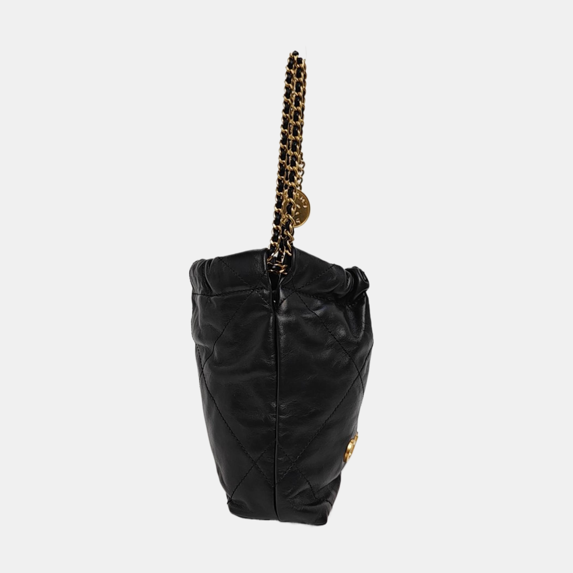 CHANEL 22 Mini Quilted Calfskin Black