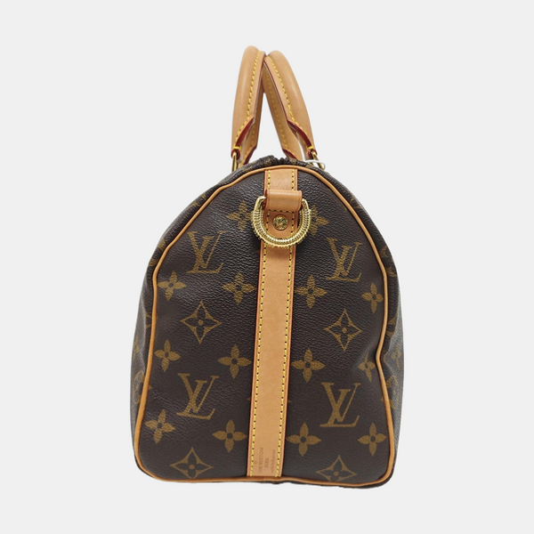 SPEEDY 25 Monogram Coated Canvas Brown