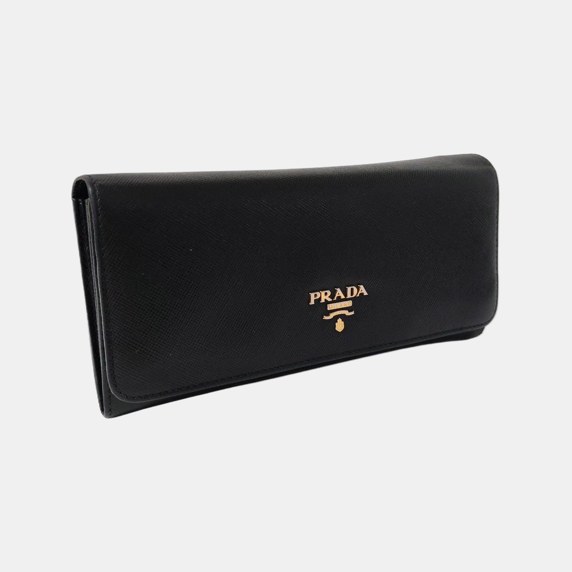 Saffiano Calfskin Wallet Black