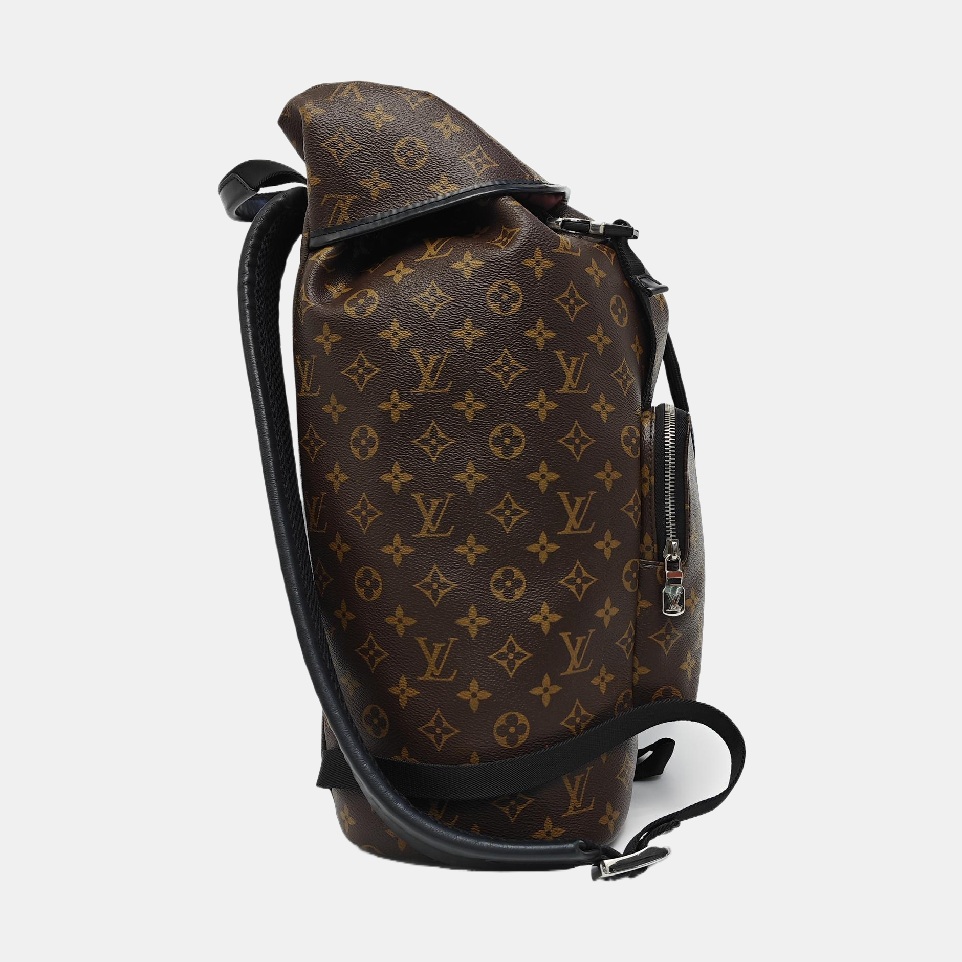 Coated Canvas Backpack Brown