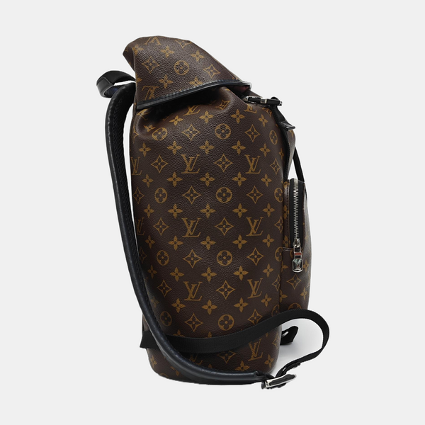 Coated Canvas Backpack Brown