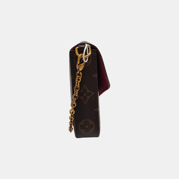 Authenticated pre-owned  FÉLICIE Monogram Coated Canvas Brown - Shoulder Bag at Looply