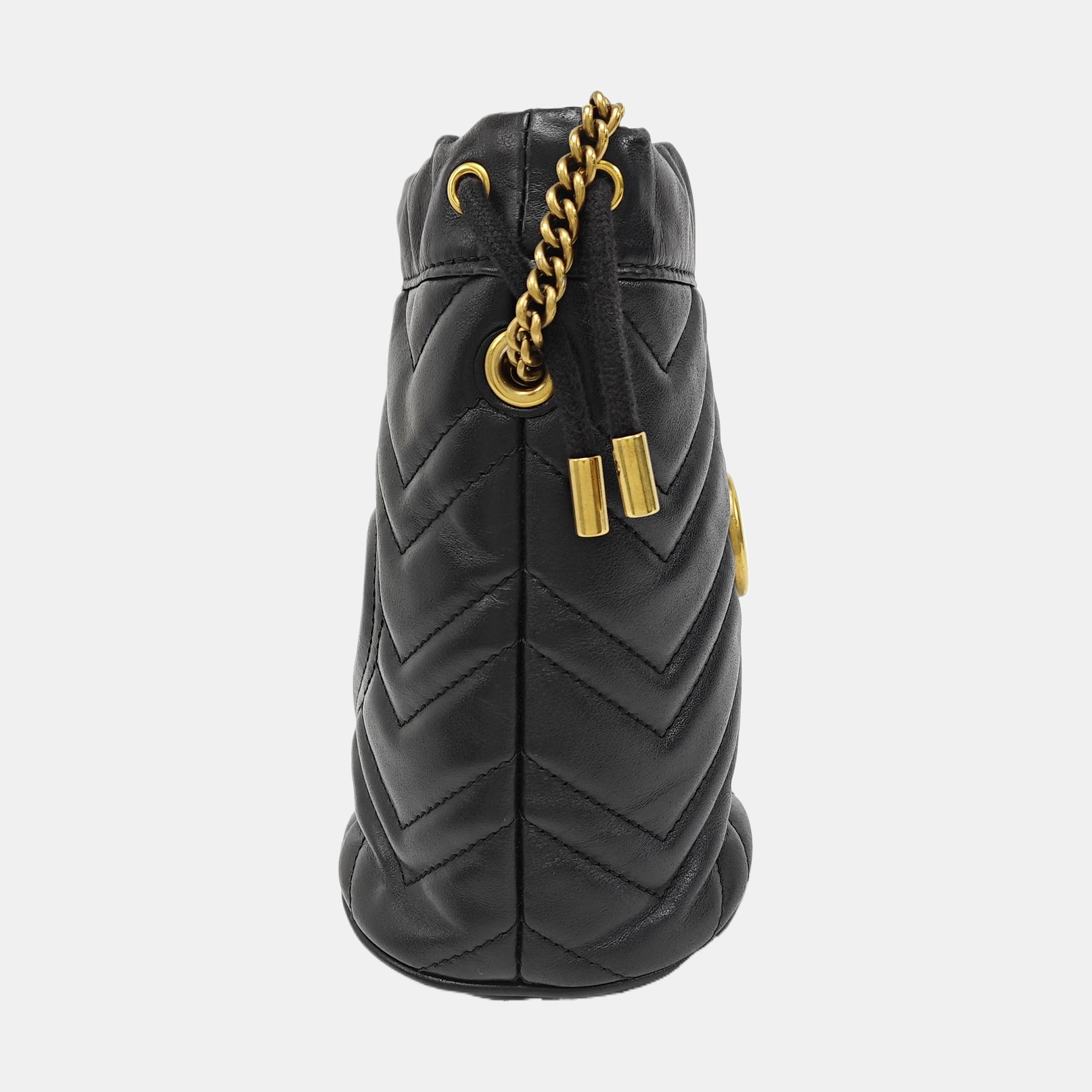 GG Marmont Mini Quilted Calfskin Black