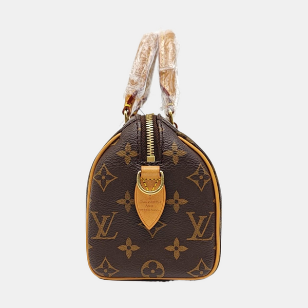 SPEEDY 20 Monogram Coated Canvas Brown