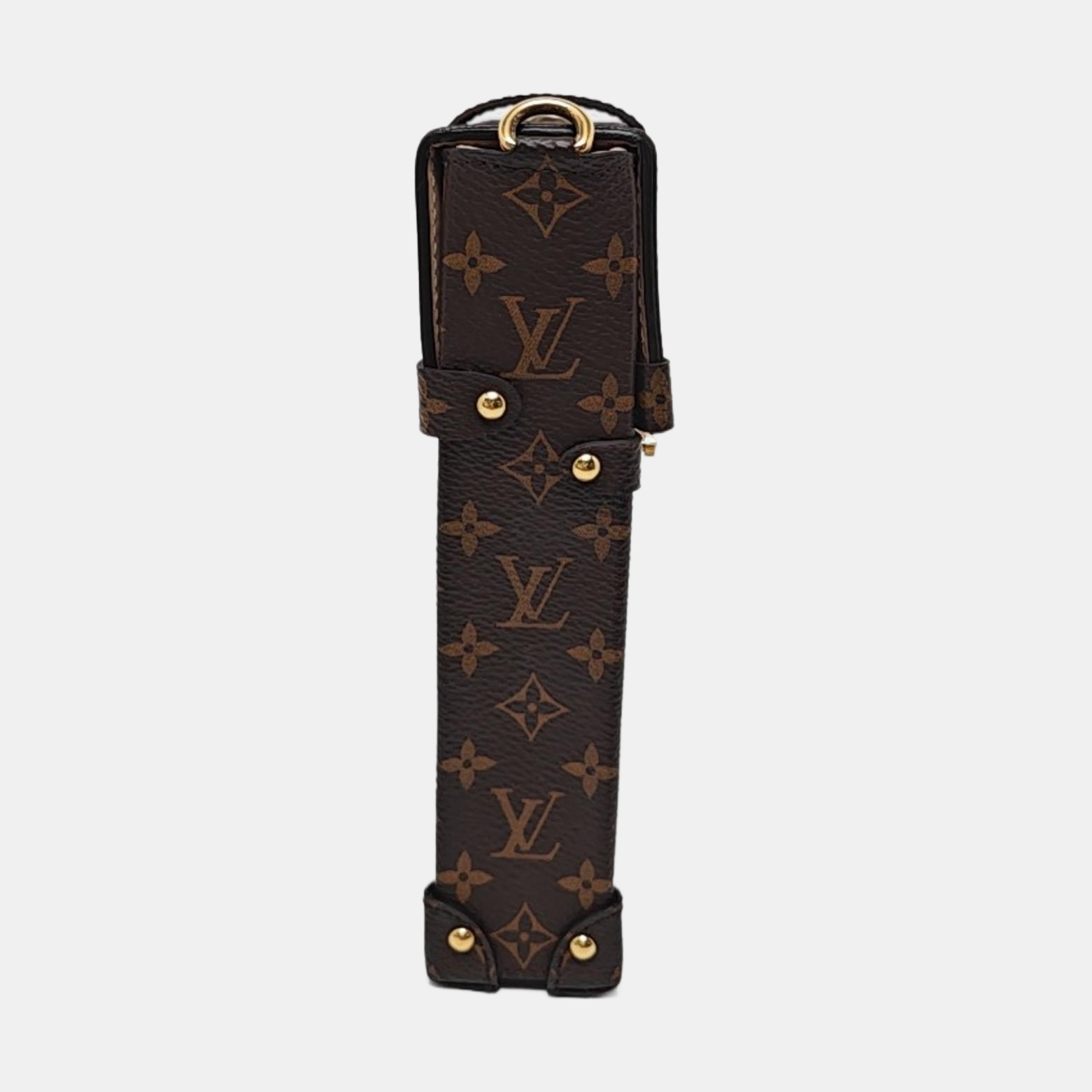 TRUNK Monogram Coated Canvas Brown