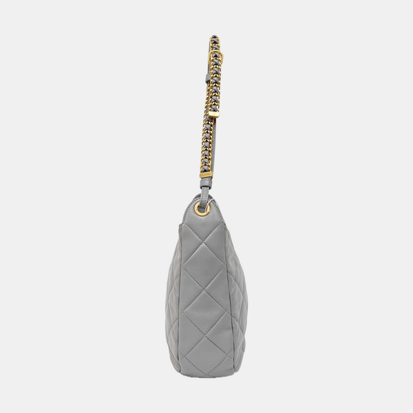 Quilted Lambskin Shoulder Bag Gray