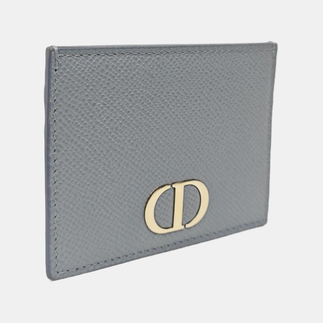 30 Montaigne Calfskin Gray Card Holder
