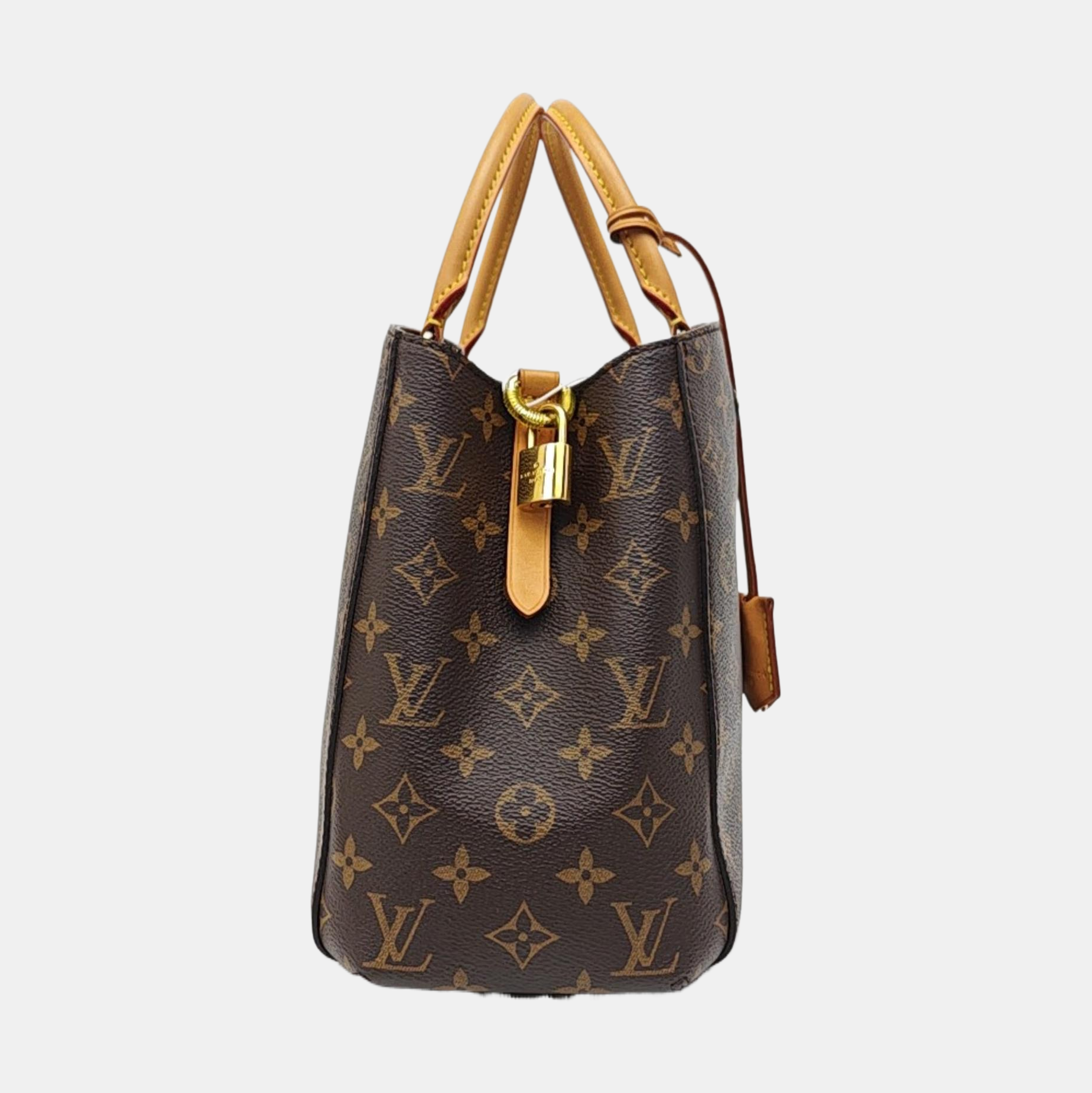MONTAIGNE Monogram Coated Canvas Brown