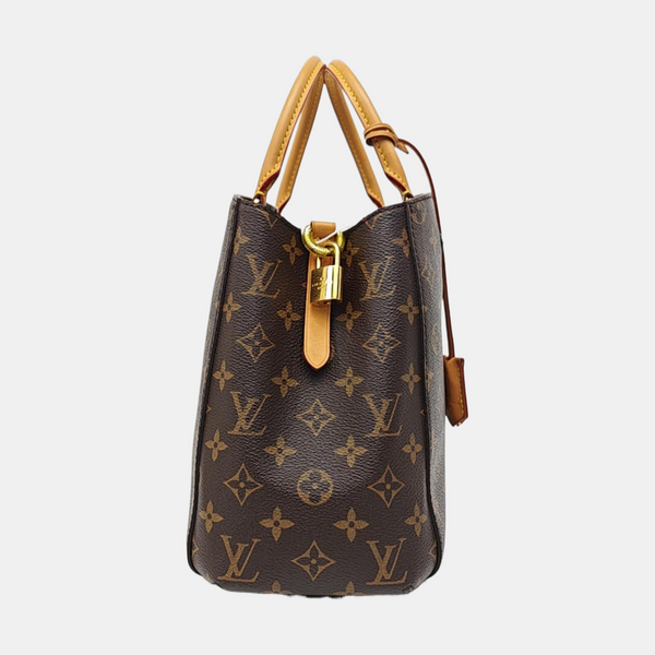MONTAIGNE Monogram Coated Canvas Brown