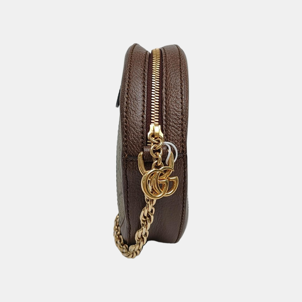 Ophidia Mini Monogram Lona Revestida Beige