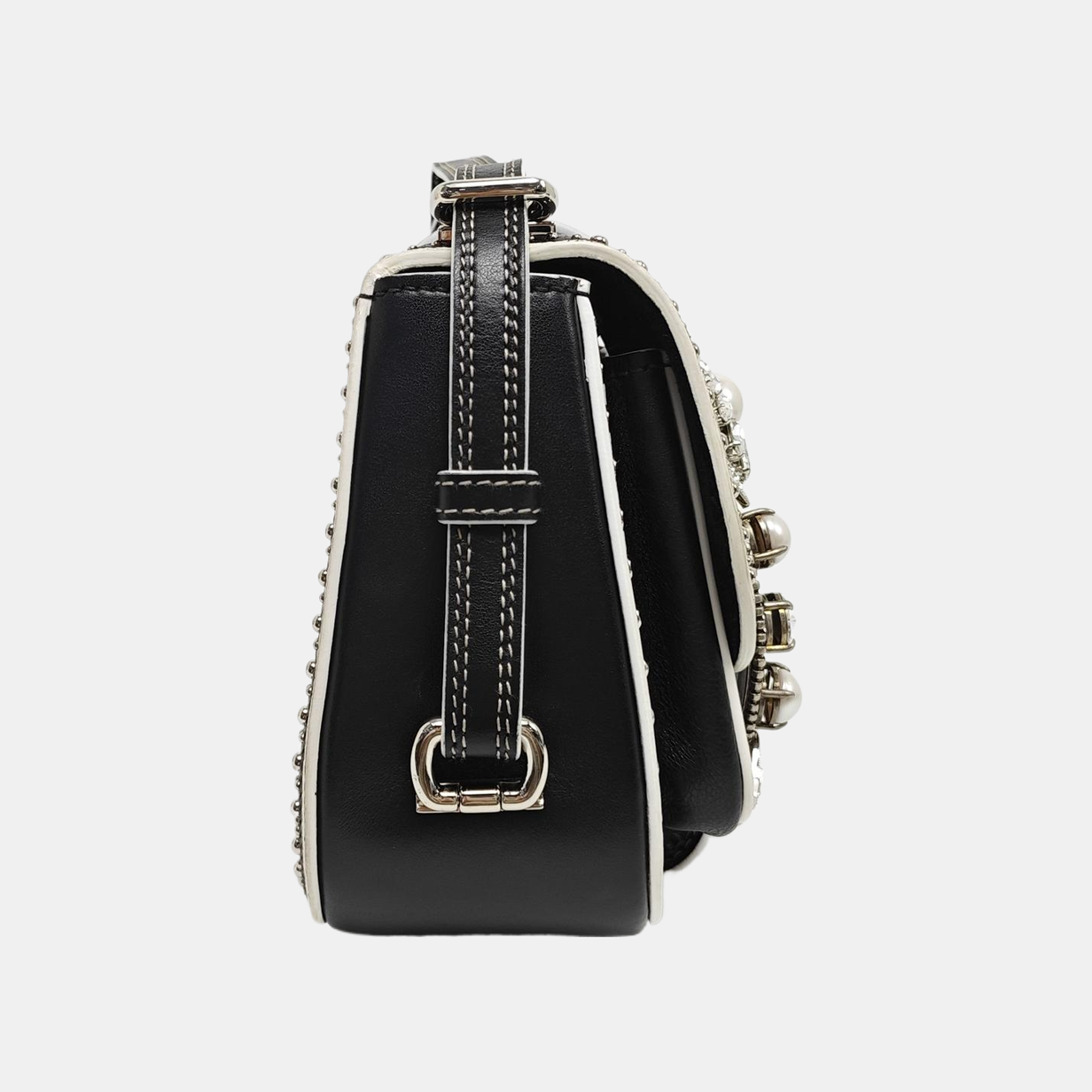 Miu Lady Calfskin Black