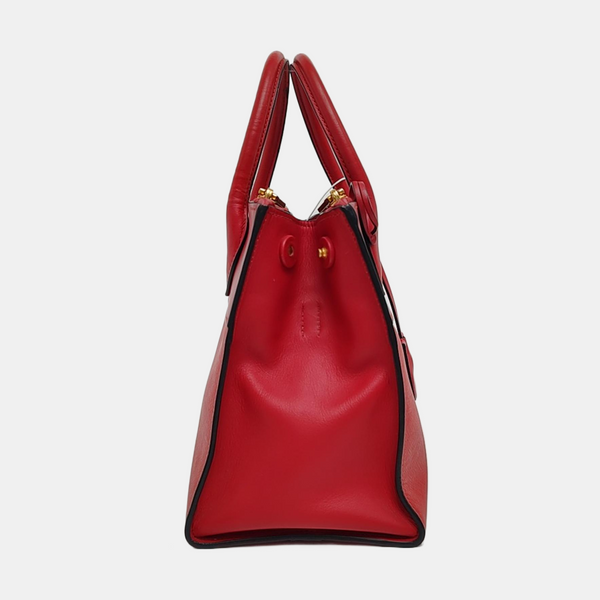 Bibliothèque Saffiano Calfskin Red